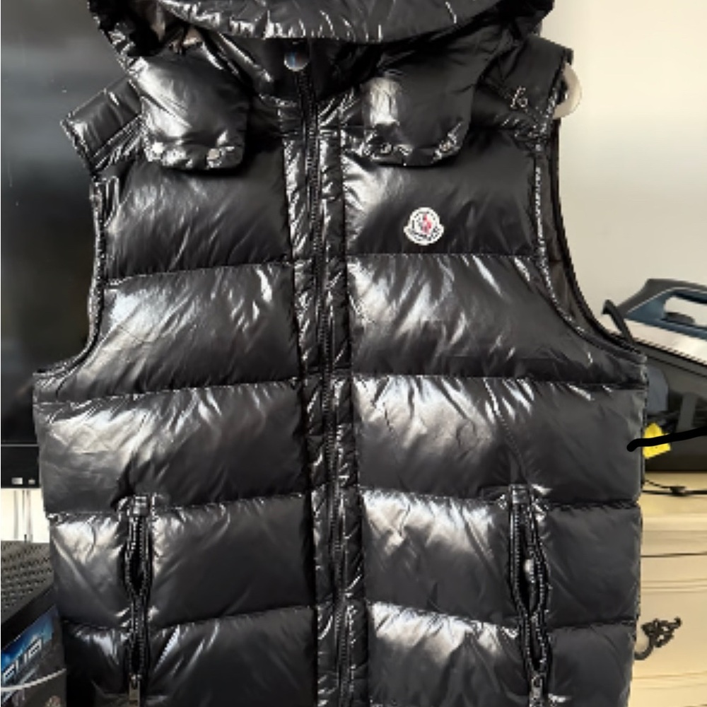 Moncler Shiny Black Down Jacket